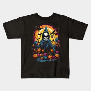 Halloween Grim Reaper Kids T-Shirt